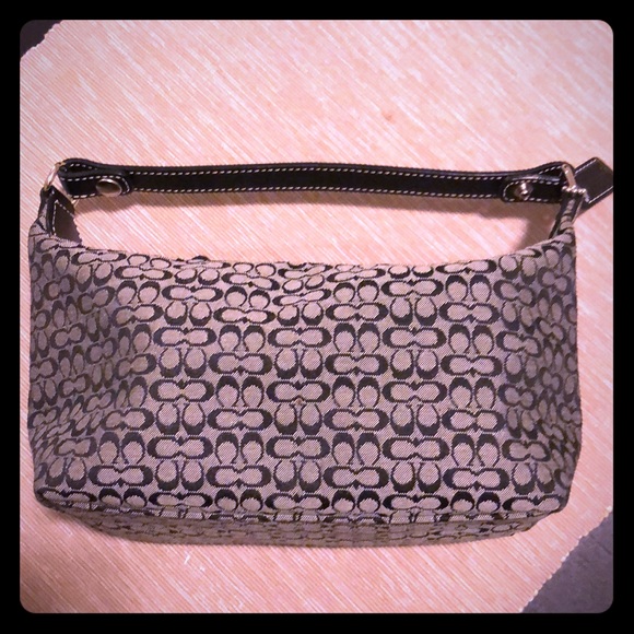 Coach Handbags - Coach black and grey signature bag